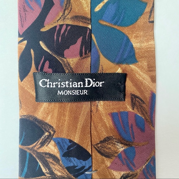 Vintage Christian Dior Monsieur Tie, beautiful pattern and colors - Picture 2 of 6